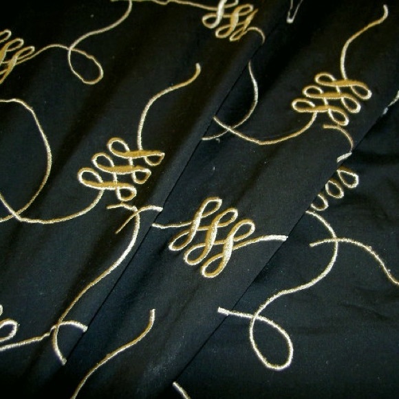 Duralee Savoy 73009 Color 12 Black Fabric - Picture 3 of 14